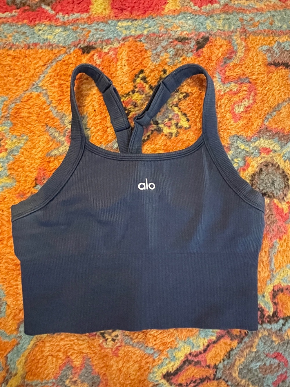 Alo Seamless Ribbed Favorite Bra Tank XS